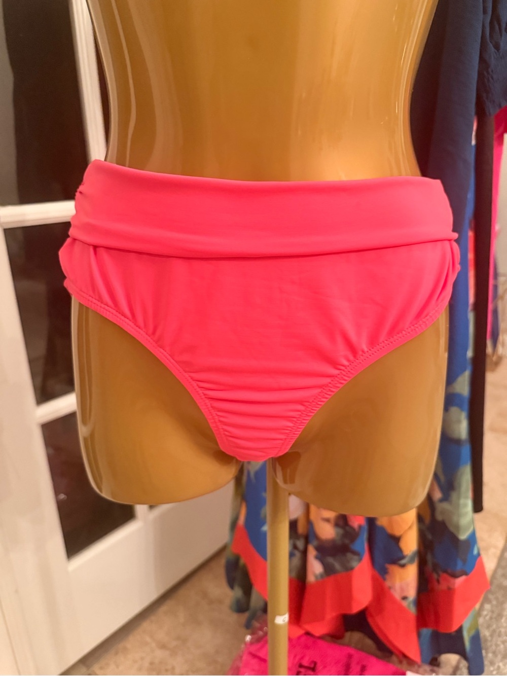 Anne Cole Convertible Bikini Bottom in Hot Pink - M